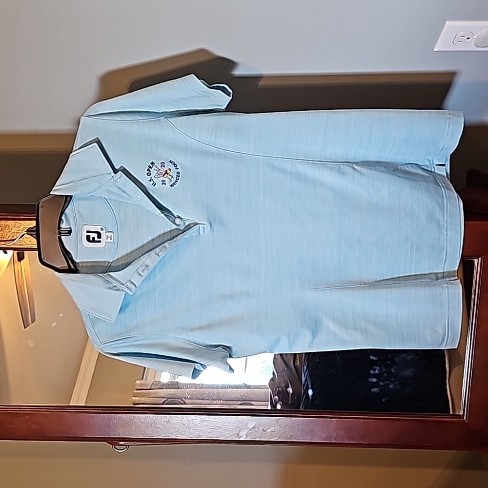 Ladies blue golf polo. FootJoy.
